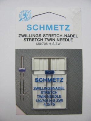 Zwillingsnadeln Schmetz 705 H-S ZWI 4,0-75 Stretch