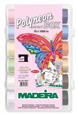 Polyneon smart-box MADEIRA  Stickgarn  18 Spulen á= 1000m
