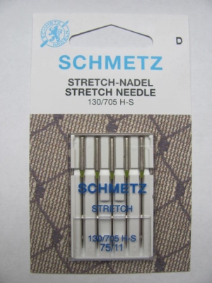 Nähmaschinennadeln Schmetz 705 H-S  Stretch Stärke 75