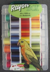 Stickgarnbox MADEIRA RAYON 40 Spulen � = 1000m