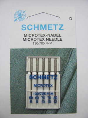 Nähmaschinennadeln Schmetz 705 H-M Microtex Stärke 60-80