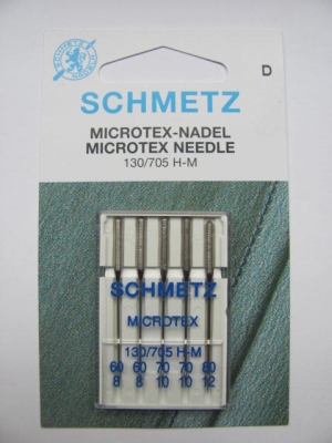 Nhmaschinennadeln Schmetz 705 H-M Microtex Strke 60-80